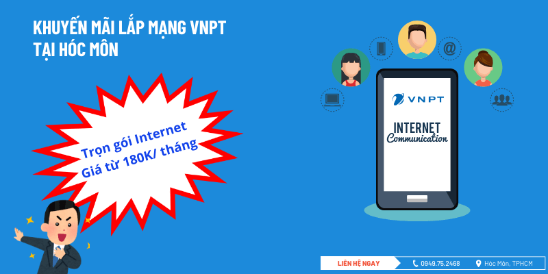 Khuyến mãi lắp mạng VNPT Hóc Môn